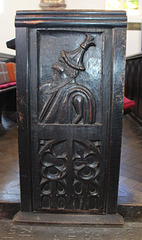 C16th pew end, St Mary's Church, Sprotborough, South Yorkshire