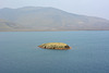 Iceland, A Small Rocky Islet on Frostastaoavatn Lake