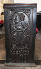 C16th pew end, St Mary's Church, Sprotborough, South Yorkshire