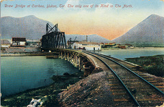 6688. Draw Bridge at Caribou, Yukon, Ter. The only one of its Kind in The North.