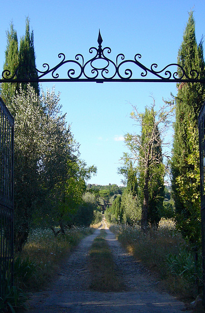 long way to the front door