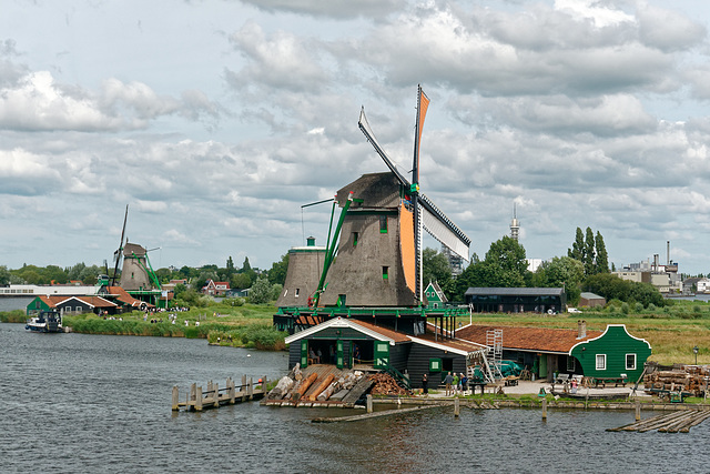 Moulin "Het Jonge Schaap" vu du moulin "de Kat"