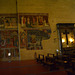 Italy, Basilica of San Francesco in Arezzo, Interior and Surviving Frescos on a Wall