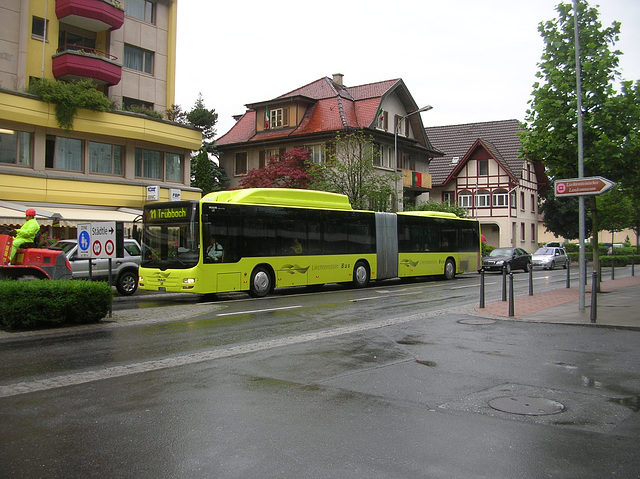 DSCN1862 Liechtenstein Bus Anstalt natural gas powered  MAN artic (operated by Ivo Matt A.G.)