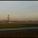 airfield at dusk