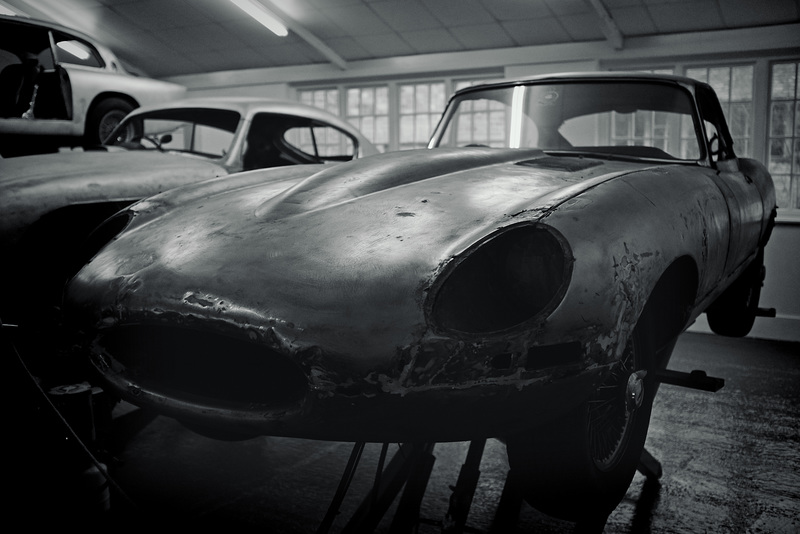 Brooklands New Year 2016 X100T Jaguar E Type bodyshell 1 mono