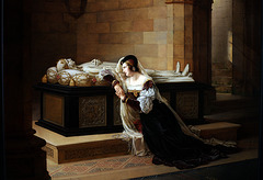 Valentine Visconti pleurant sur le tombeau de Louis d'Orléans
