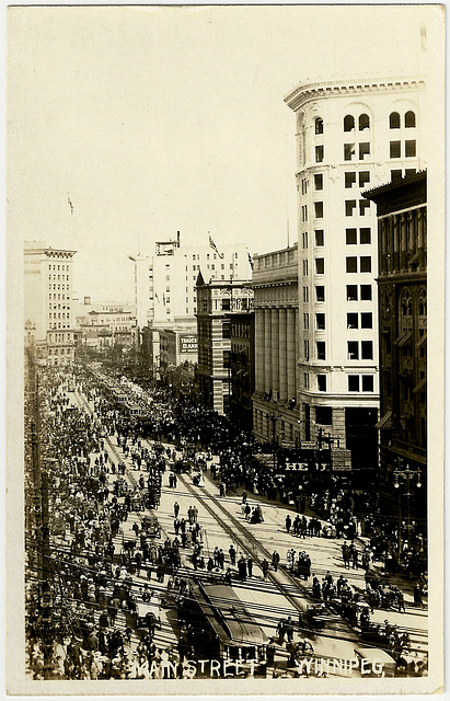 WP1932 WPG - MAIN STREET WINNIPEG ( LK. N FR. PORTAGE)