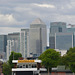London, Canary Wharf Towers from Greenwich Quay