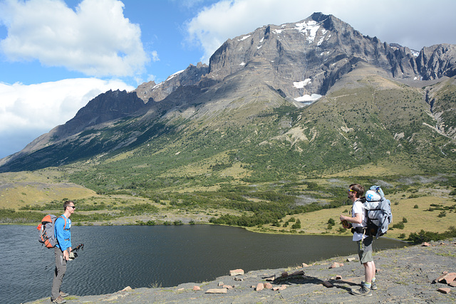 Chile, On the Shore of an Anonymous Lake at the Foot of the Cerro Almirante Nieto