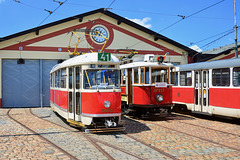 Prague 2019 – Public Transport Museum – Tatra T1 5002 and № 349