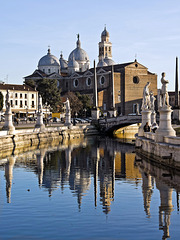 Padova, the Prato della Valle and the Church of Santa Giustina DxO