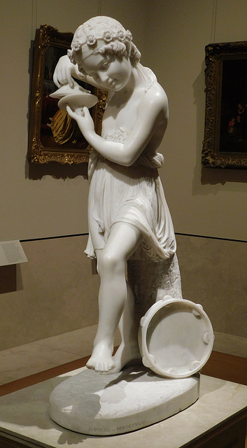 Genius of Mirth by Thomas Crawford in the Metropolitan Museum of Art, January 2022