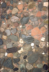 pebble floor detail