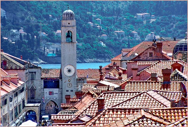 Dubrovnik - la torre dell'orologio - 1444 -