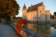 Le château de Sully-sur-Loire. Les douves.