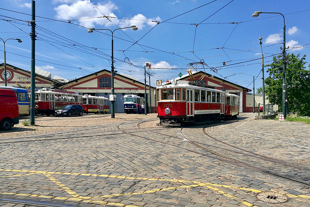 Prague 2019 – Public Transport Museum – № 2172 pulling out