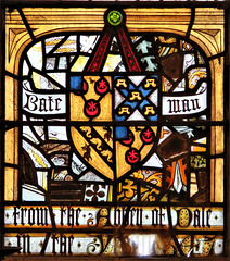 morley church, derbs; glass of 1470 from dale abbey restored by warrington 1847
