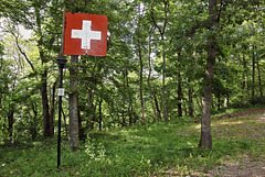 Randenturm Siblingen (8) - Schweizer Fahne