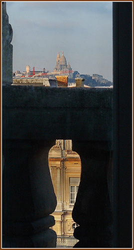... depuis une fenêtre du Louvre ...!