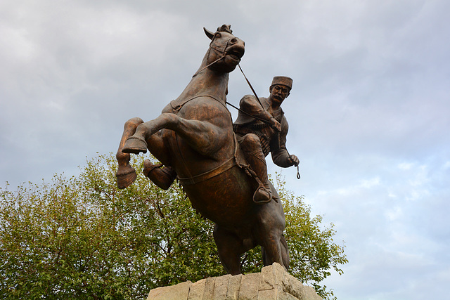 North Macedonia, Skopje, Monument to Hero