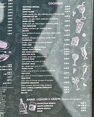 Pienza 2024 – Cocktail prices