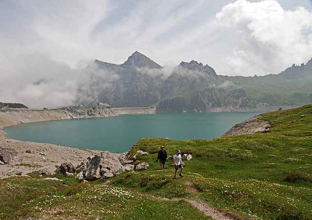 Der Lünersee am Ende des Brandnertals