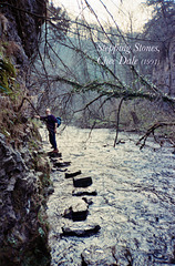 River Wye and Stepping Stokes, Chee Dale (Scan from 1991)