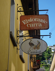 Nasenschilder in Ascona