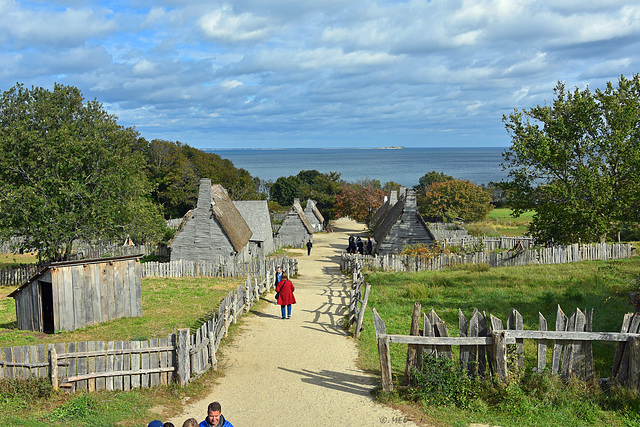 Der Zaun in der Plimoth plantation