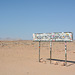 Tropic of Capricorn Sign in the Namib Desert