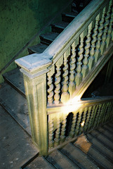 Staircase in No.41 Pilcher Gate, Nottingham