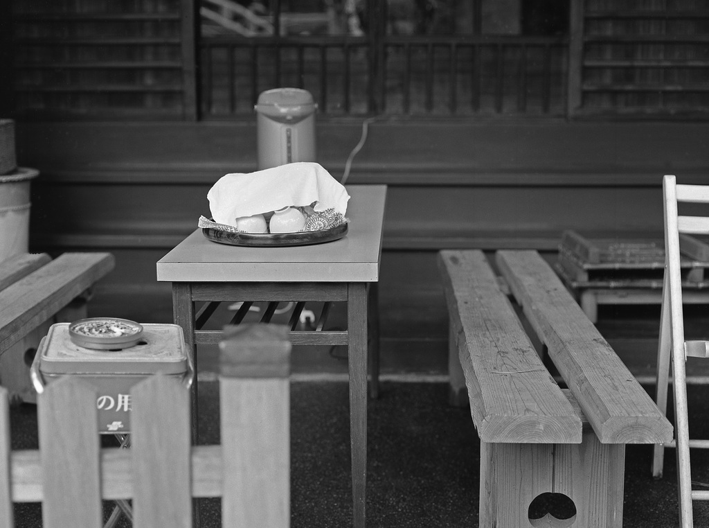 Self service free tea station in a temple