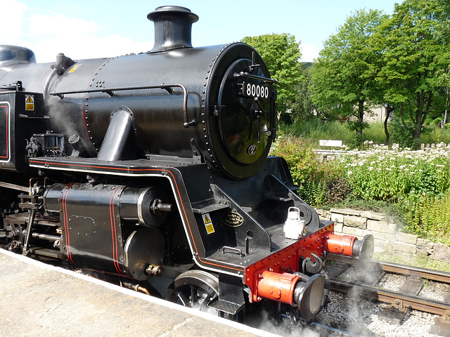 Front End of Class 4MT 2-6-4T at Rawtenstall