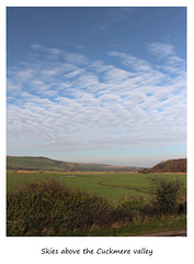 Skies above the Cuckmere Valley - Sussex - 19.1.2016