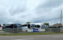 Cambridge Tours vehicles at Longmeadow - 8 Aug 2021 (P1090475)