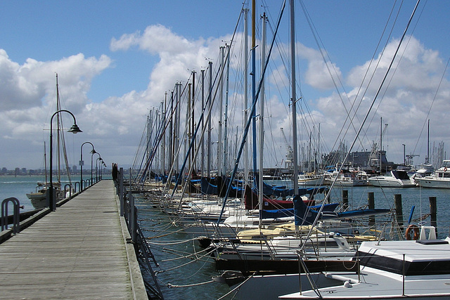 Boats At Williamstown Marina