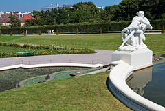 Schloss Belvedere - Garten - Brunnen - Kaskaden und Skulpturen...