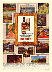 Dubonnet Aperitif Wine Ad, 1960