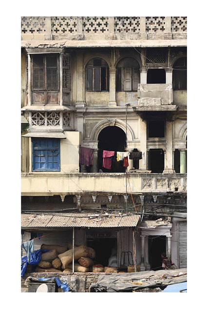 Vieil immeuble Old Delhi