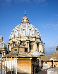 Michelangelo's dome, viewed from the roof