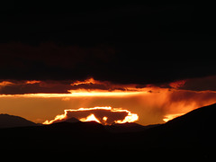 Sonnenuntergang über den Pyrenäen...