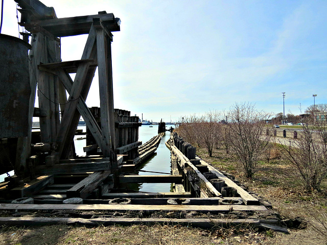 The old railroad ferry dock in Port Huron