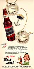 Black Label Beer Ad, c1955