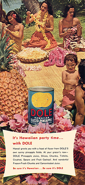 Dole Pineapple Ad, 1954