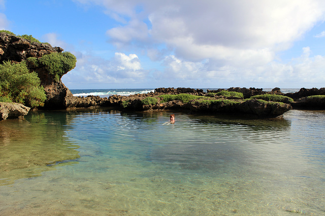 Swimming, Inarajan Natural Pools