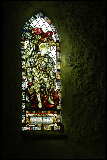 church window at Cumnor