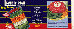Layer-Pak Vegetable Label, c1940