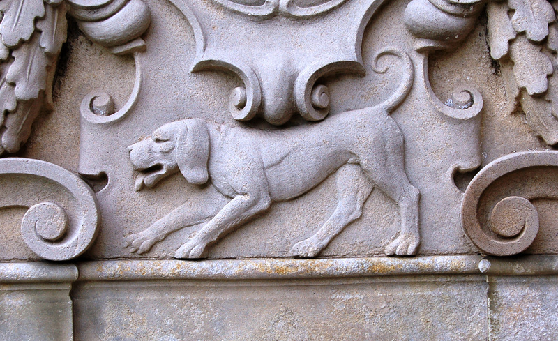 Detaik of the memorial to Charles John Talbot, Viscount Ingestre, Killed 1915. Ingestre Church, Staffordshire