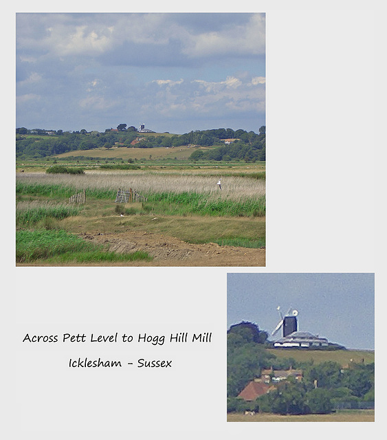 Across Pett Level to Hogg Hill Mill - Icklesham - Sussex 1 8 2006